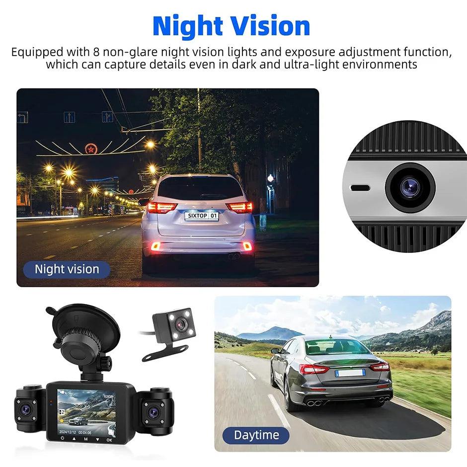 CowLost | vehicle-parts-accessories-greenyi-2-4-1080p-4-view-car-dash-cam-front-inside-rear-dvr-camera |10