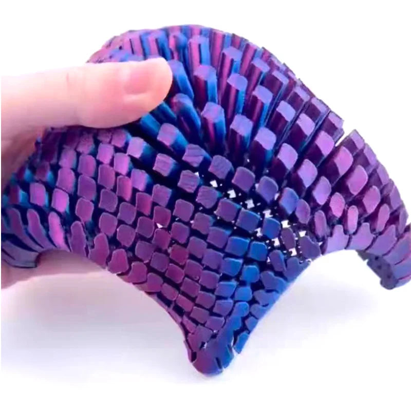3D Printed Articulated Starfish Fidget Stress Relief Toy with Movable Joints