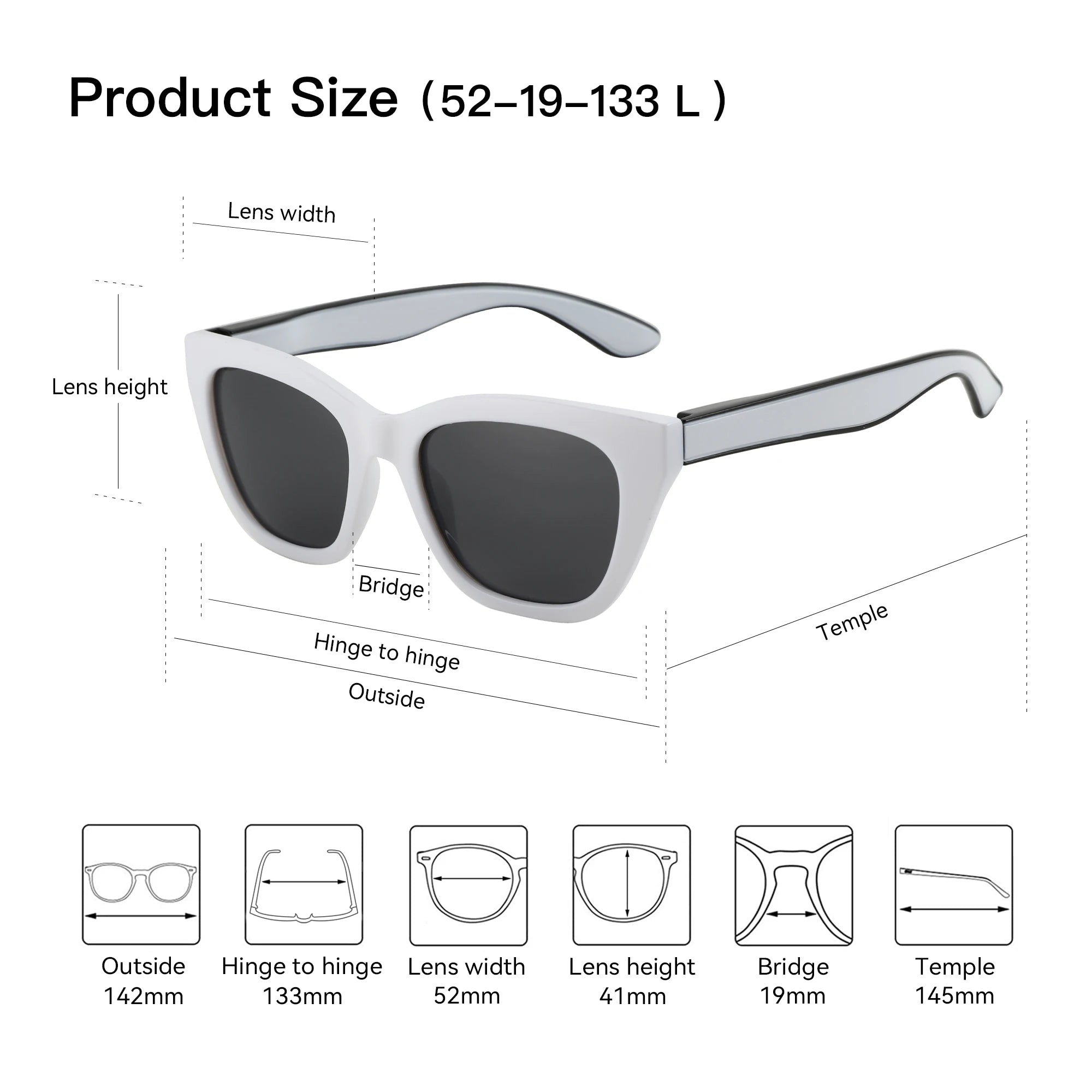 CowLost | zenottic-square-polarized-sunglasses-2025-fashion-women-thick-frame-uv400-protection |10