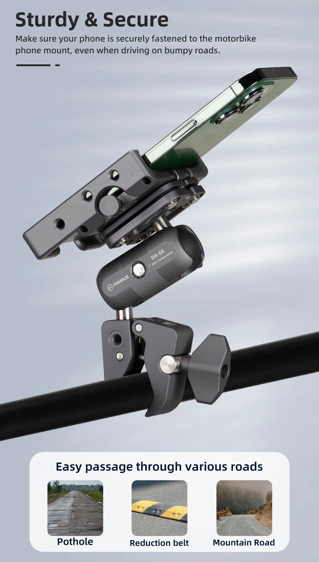 CowLost | motorcycles-product_id-fanaue-shock-absorber-phone-holder-for-motorcycles-bicycles-atv-utv |8