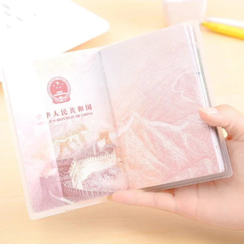 1pcs Passport Cover PVC Waterproof Case for Passport