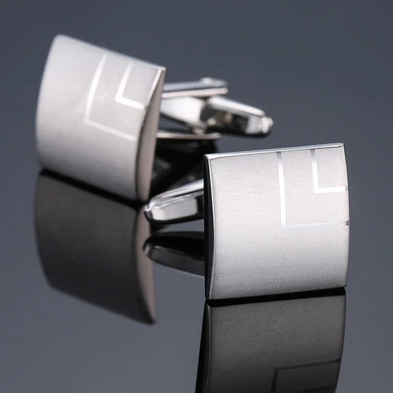 CowLost | cufflinks-for-men-luxury-silvery-cuffs-retro-metal |10