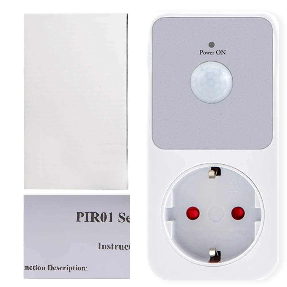PIR Sensor Socket Lamp Holder 110-240V Infrared Detection 120° Automatic Induction Switch