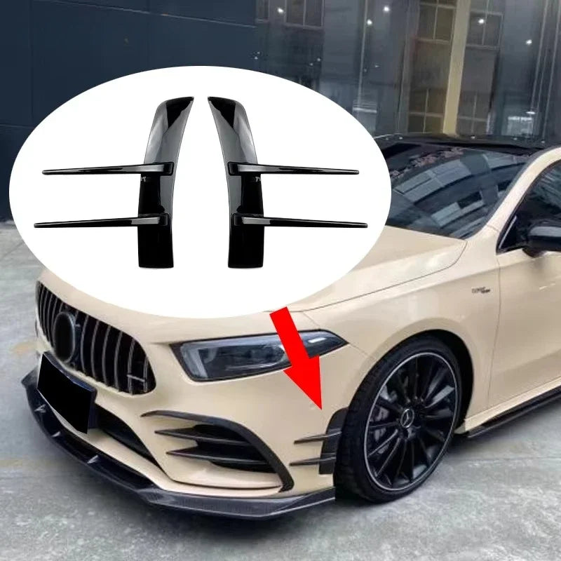CowLost | product_id-2pcs-23cm-front-bumper-vent-stickers-for-benz-a-class-w177-side-splitters |1