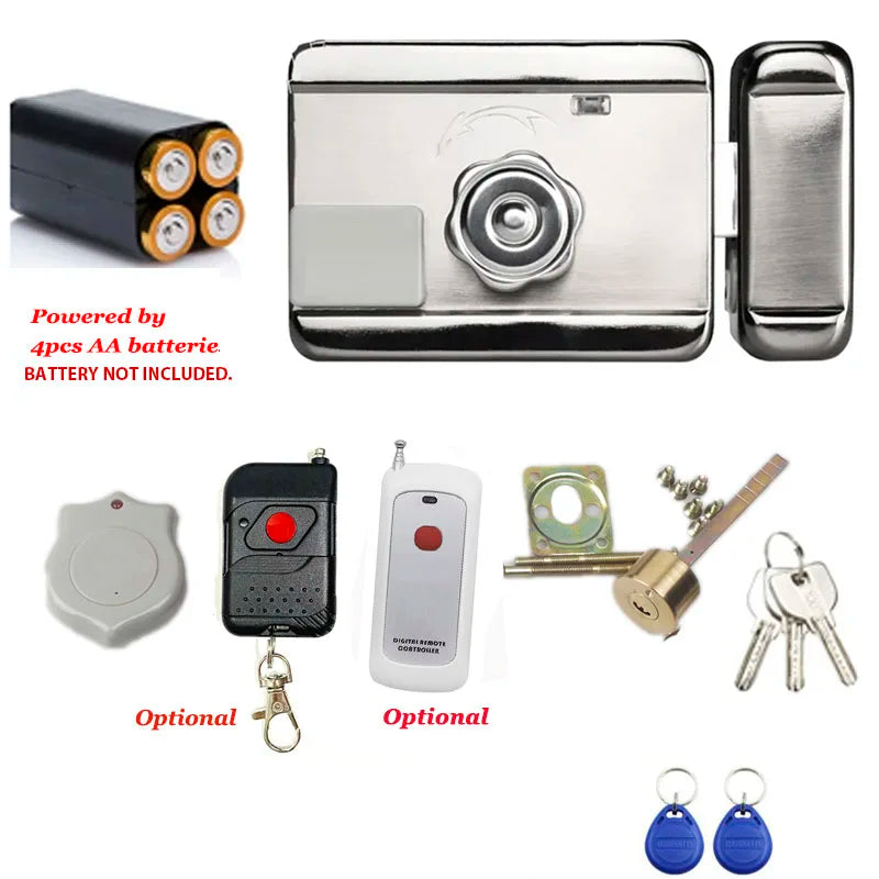 CowLost | locks-keys-product_id-wireless-remote-aa-battery-powered-electronic-rim-lock-dc12v-for-access-control-system |1