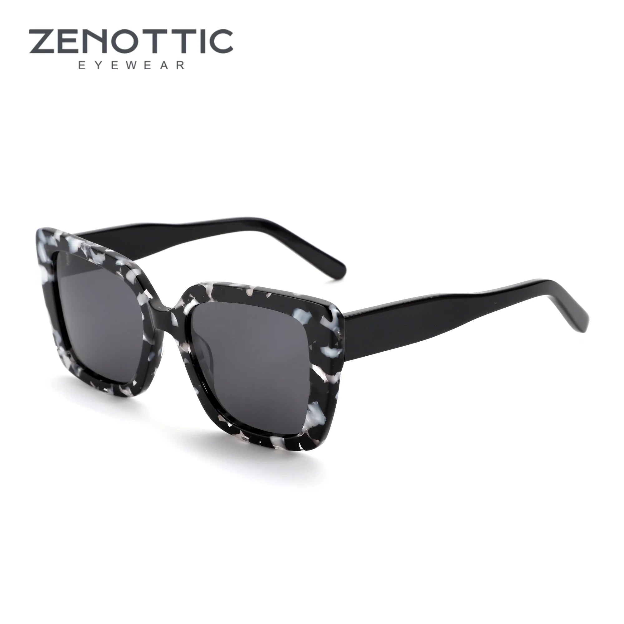 CowLost | zenottic-square-polarized-sunglasses-women-thick-frame-uv400-protection |1