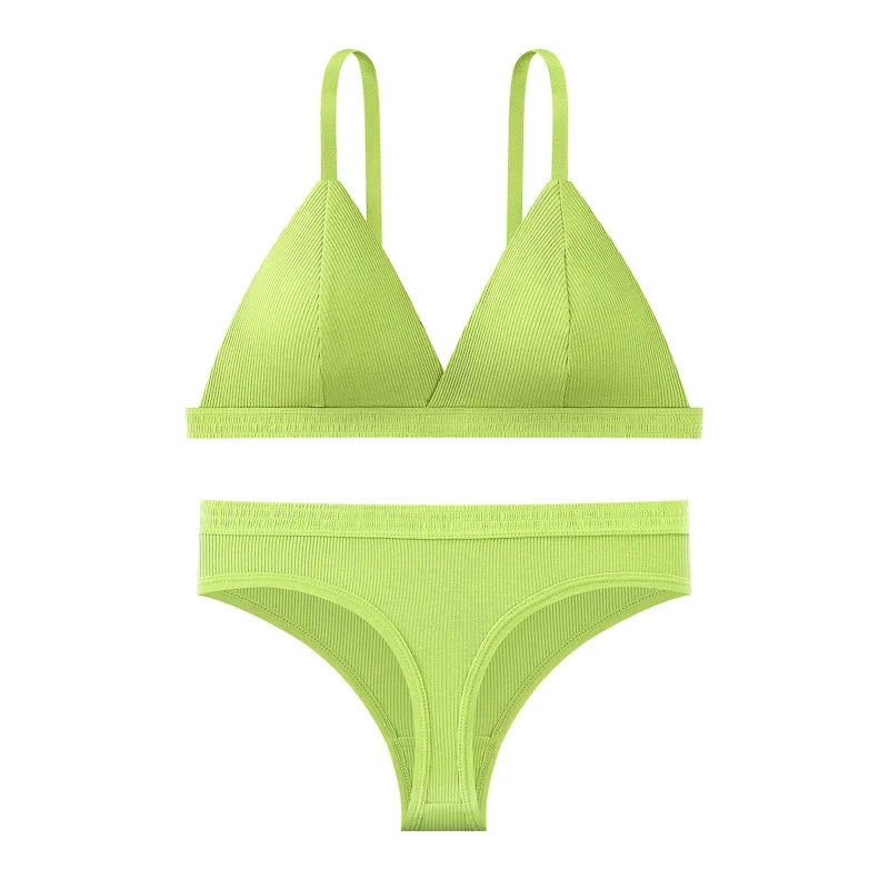 CowLost | women-bra-and-panties-set-push-up-bralette-non-wire-1-3-cup-bras-low-rise-thongs-sexy-lingerie-set-women-cotton-underwear |14