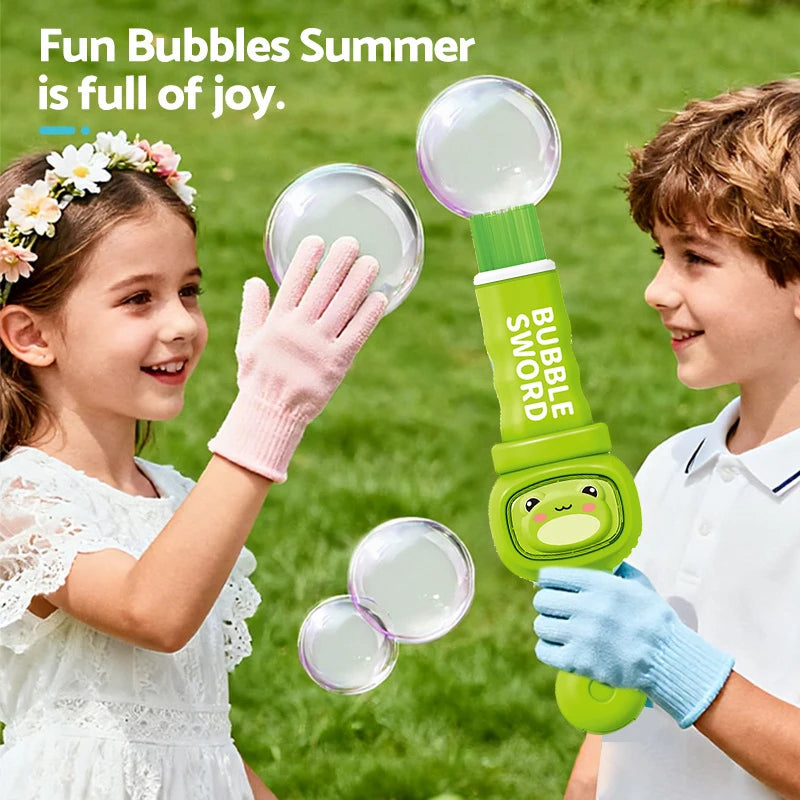 Cute Animal Bubble Machine with Colorful Lights and Smoke for Summer Party Toy