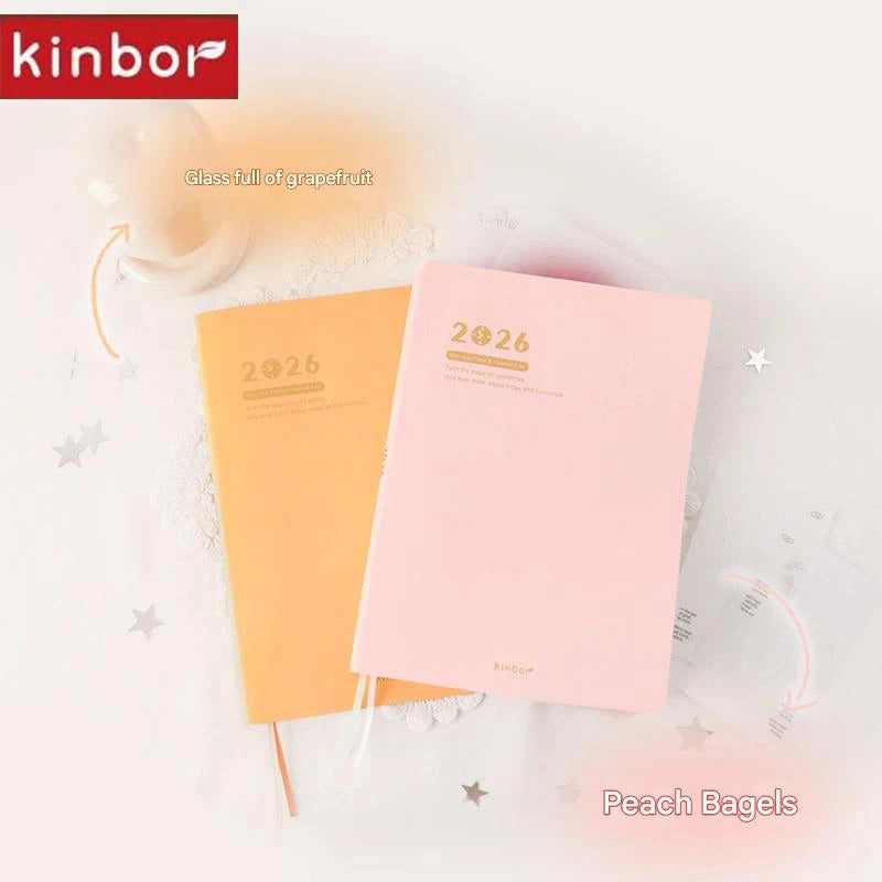 CowLost | product_id-2026-kinbor-a5-timeline-planner-notepad-52g-bachuan-paper-weekly-2-page-schedule-minimalist-design |2