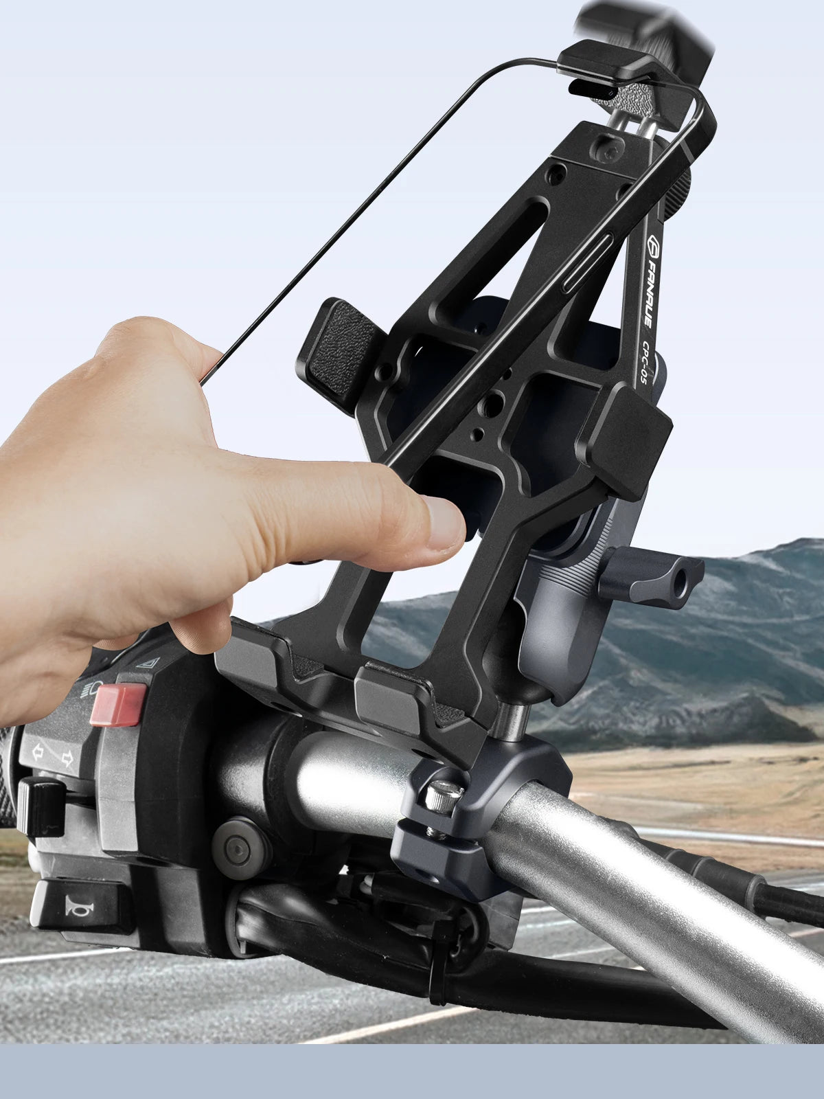 CowLost | product_id-fanaue-adjustable-360-rotating-aluminum-motorcycle-phone-holder-for-atv-utv-bike |11