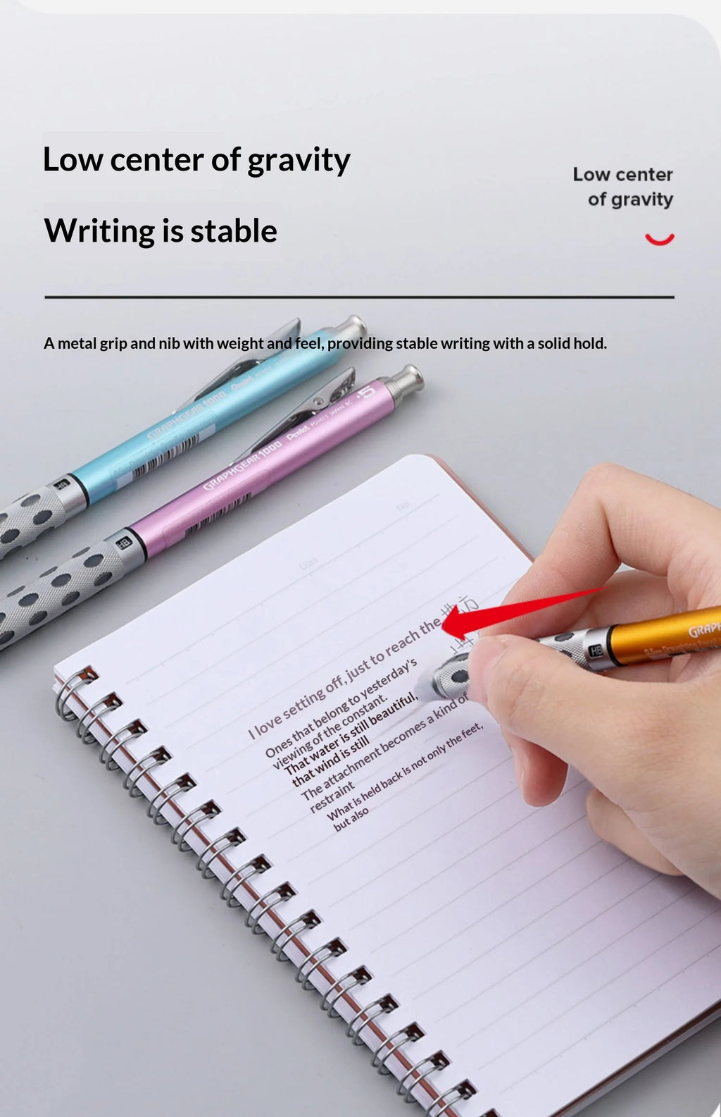 CowLost | product_id-pentel-pg1000-metal-mechanical-drafting-pencil-0-3-0-9mm-low-center-gravity-for-architects-and-artists |11