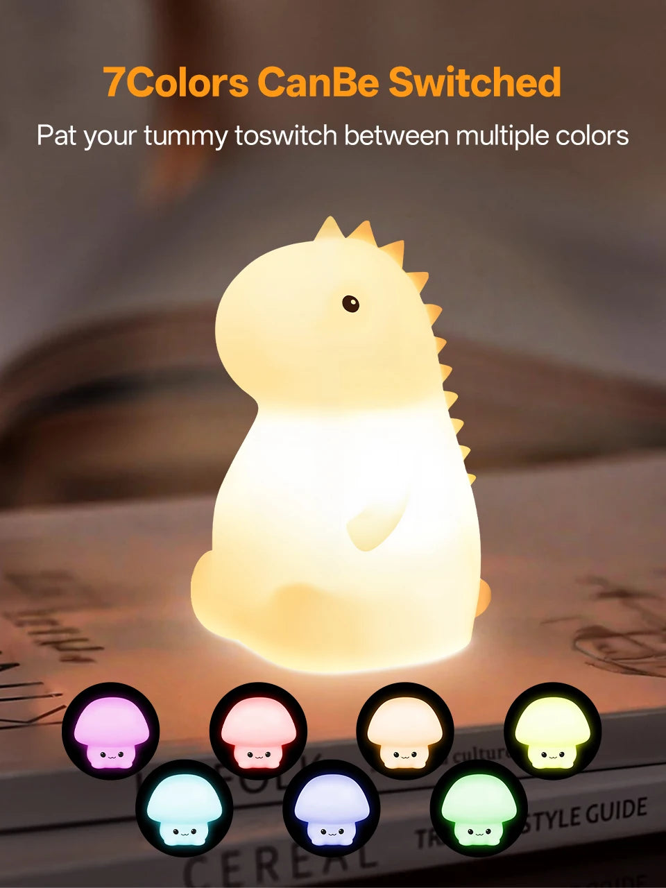 CowLost | product_id-pear-shaped-touch-controlled-7-color-dimmable-usb-rechargeable-silicone-night-light |16