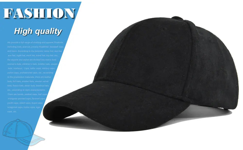 CowLost | solid-suede-retro-baseball-caps-for-men-women |8
