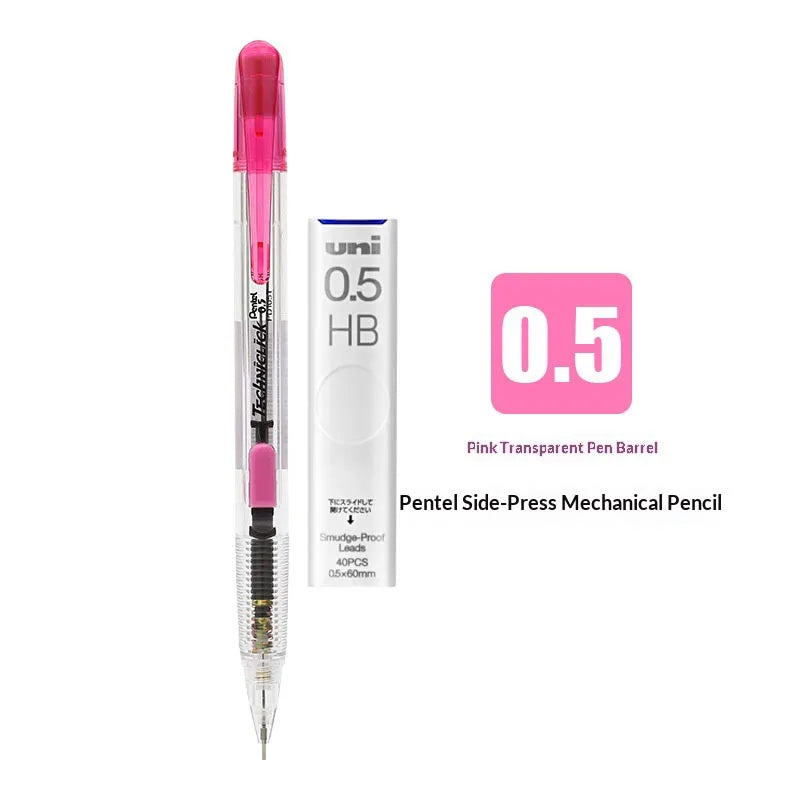 CowLost | product_id-pentel-pd105t-mechanical-pencil-0-5-0-7mm-break-resistant-side-knock-design |22
