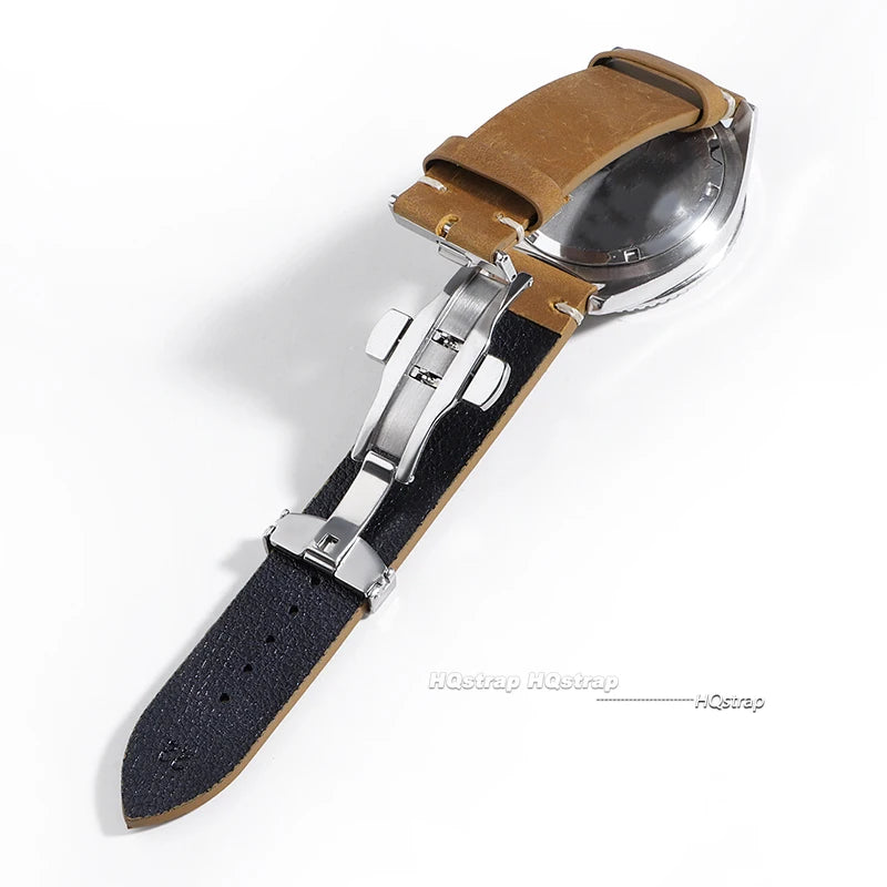 CowLost | bracelets-product_id-calfskin-leather-watchband-with-butterfly-buckle-18-24mm-vintage-stitching-for-seiko |11