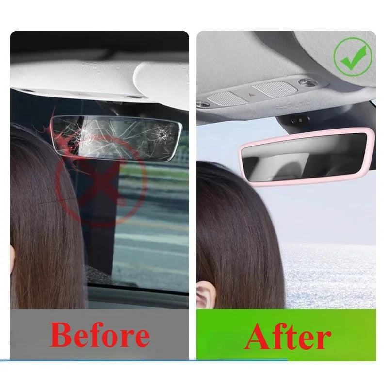 CowLost | product_id-3pcs-silicone-rearview-mirror-protectors-for-tesla-model-3-y-interior-mouldings-black-white-pink-grey |4