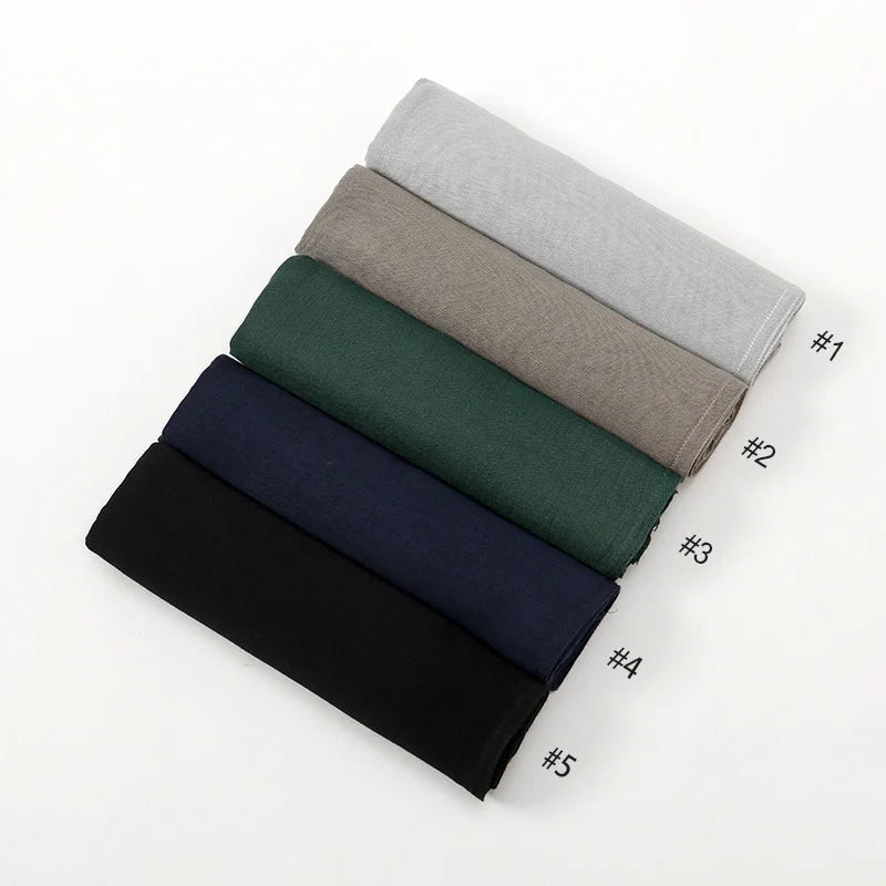 CowLost | 2pcs-set-hijab-matching-color-jersey-cap-lady-plain-viscose |5