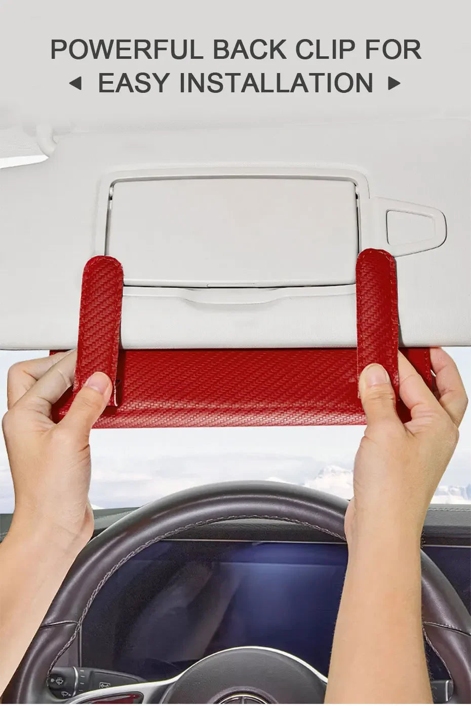CowLost | tissue-paper-product_id-universal-car-sun-visor-tissue-box-storage-bag-carbon-fiber-sunshade-plate |12