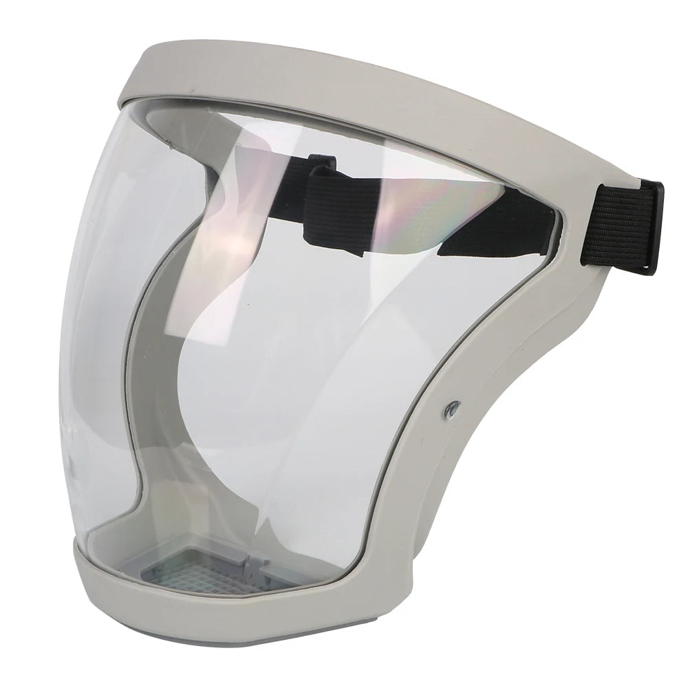 CowLost | kitchen-tool-full-face-shield-oil-splash-proof-mask-motorcycle-bicycle-cycling-dusting-mask-protection-face-cover-with-filters |12