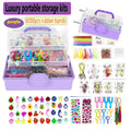 DIY Rubber Bands Loom Weaving Kit Box for Bracelets, Pendants, and Beaded Crafts
