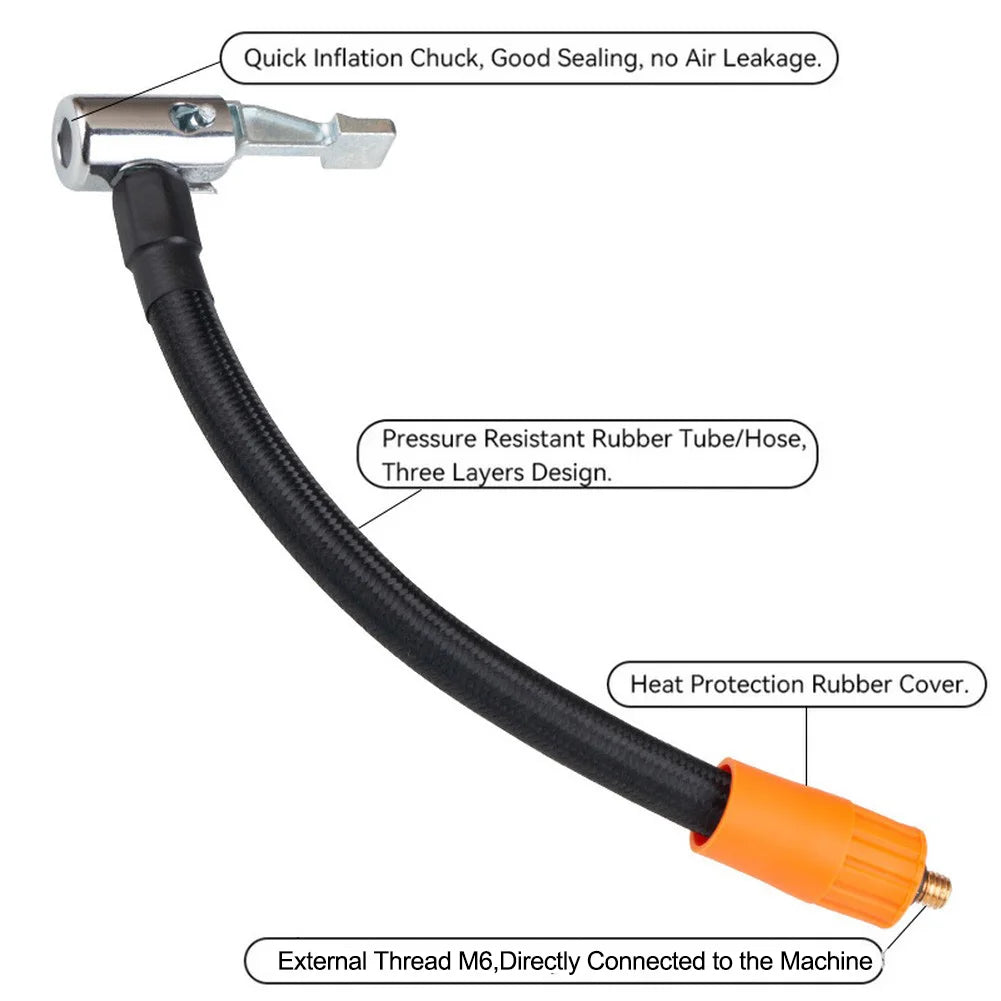 CowLost | product_id-car-air-pump-extension-tube-30-60cm-with-m6-thread-copper-connector-inflator-hose-adapter |8