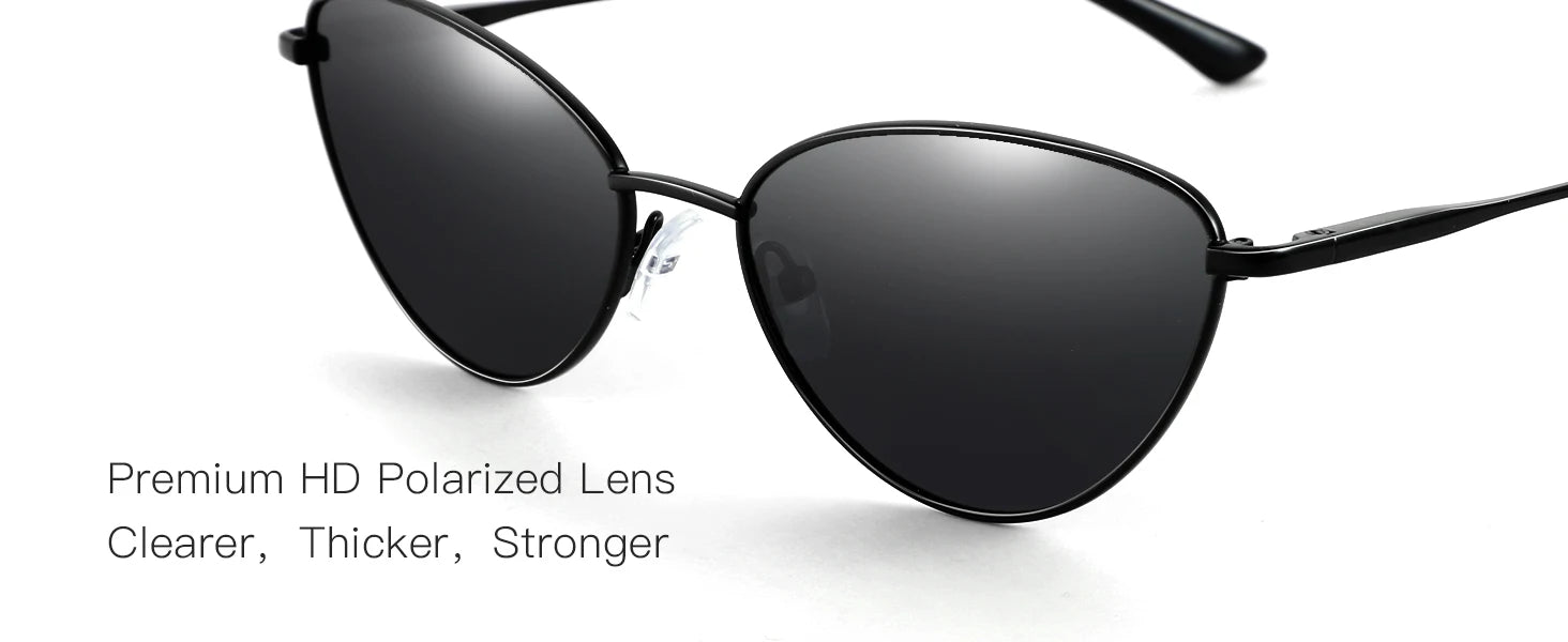 CowLost | zenottic-ladies-fashion-small-cat-eye-sunglasses-fashion-narrow-metal-frame |10