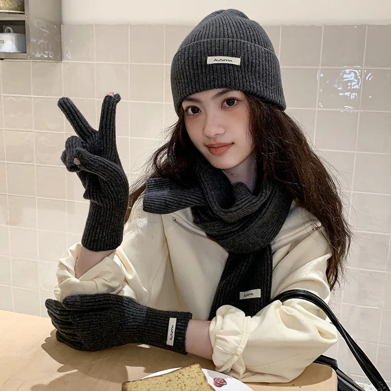 CowLost | knit-neck-scarf-gloves-caps-three-piece-set-for-women-men |24