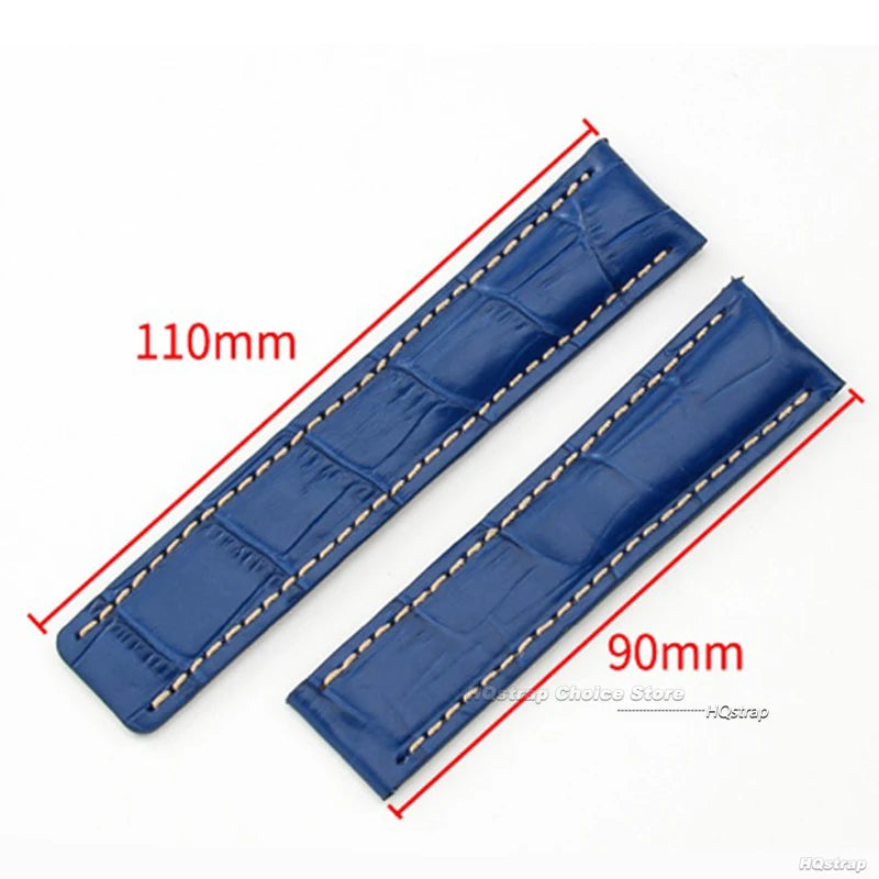 CowLost | bracelets-product_id-22mm-24mm-cowhide-leather-watchband-for-breitling-with-metal-folding-buckle-replacement-strap |7