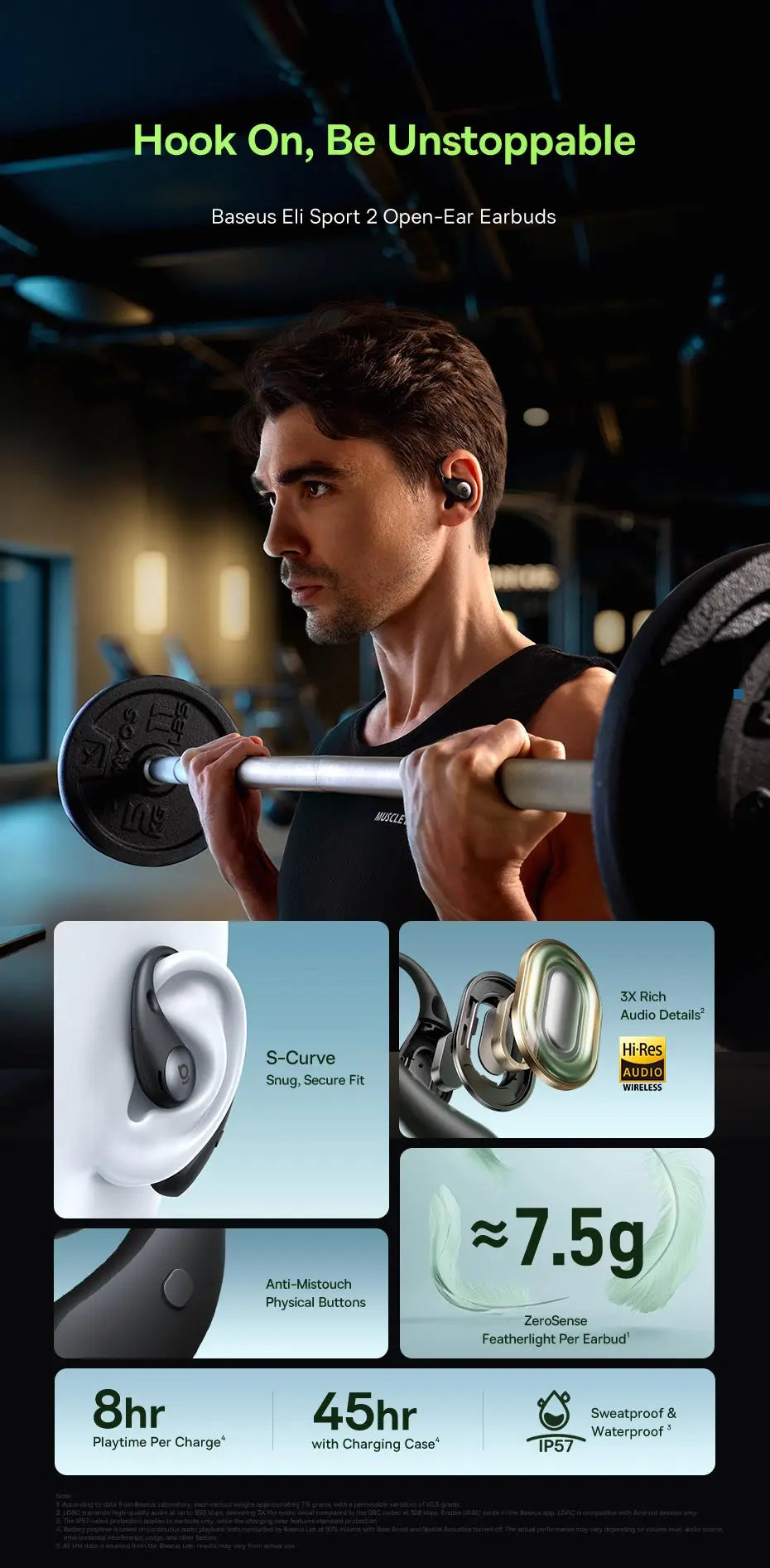 CowLost | baseus-eli-sport-2-open-ear-wireless-earphones-bluetooth-6-0-ows-headphones |8
