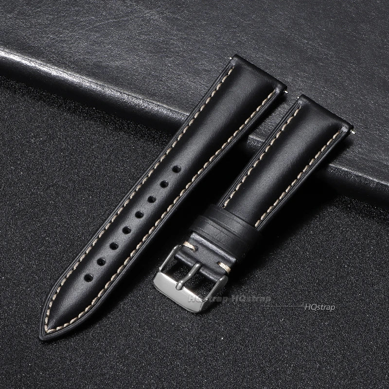 CowLost | product_id-calfskin-leather-quick-release-watch-band-with-silver-stainless-steel-buckle-18-22mm |9