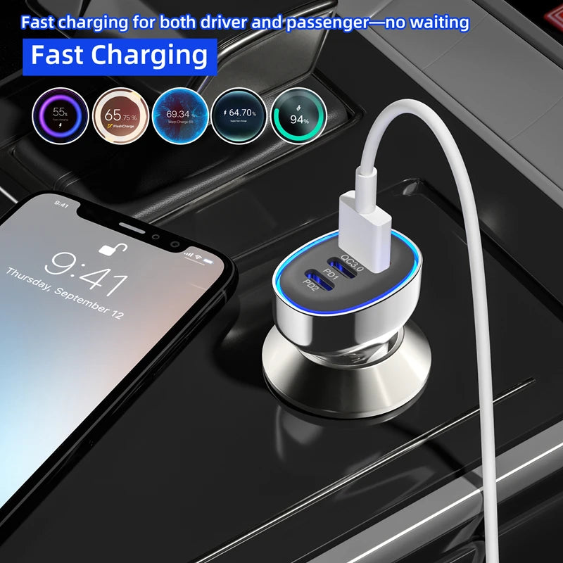 CowLost | product_id-120w-fast-car-charger-2-in-1-usb-c-30w-ac-30w-quick-charge-3-0-dual-port-12v-24v-for-iphone-samsung-android |4