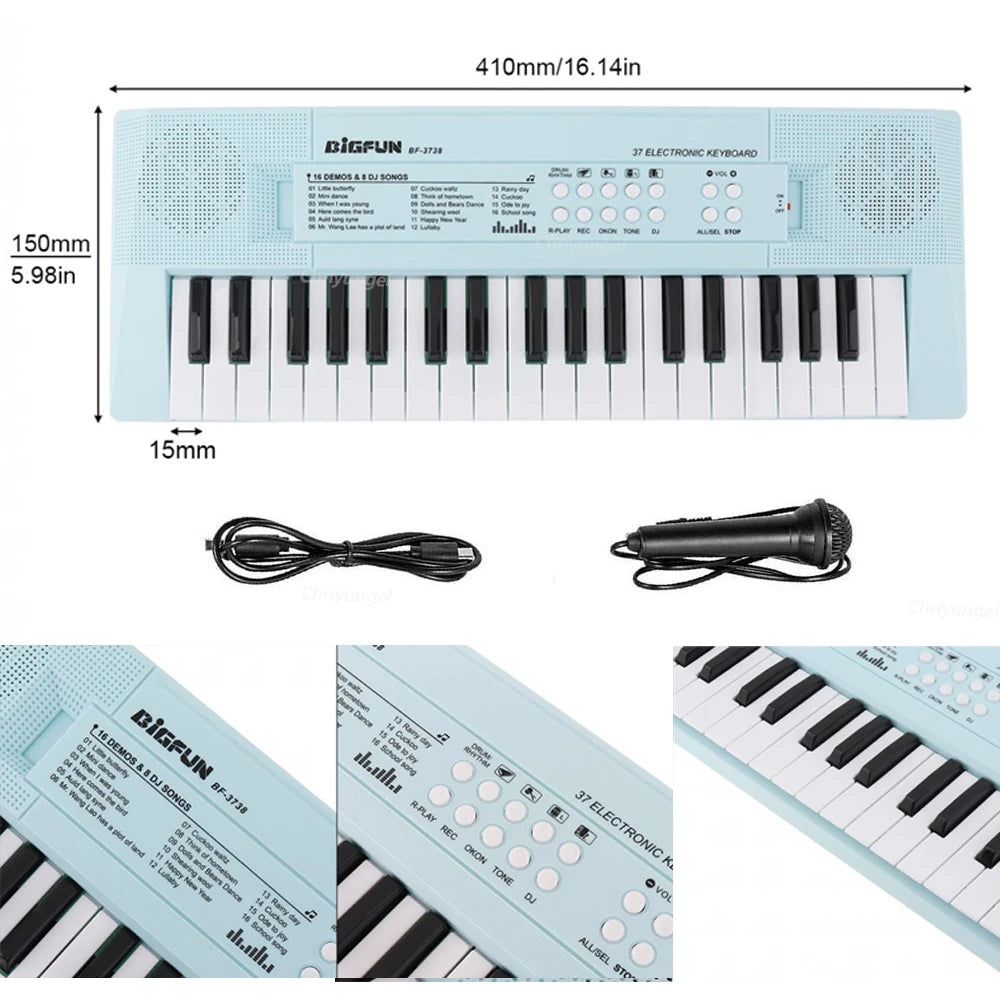CowLost | product_id-37-key-kids-electronic-piano-keyboard-with-microphone-educational-toy-gift |17