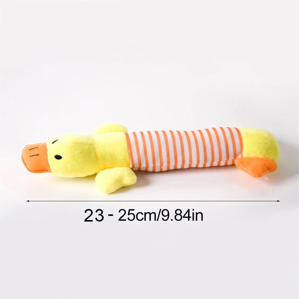 CowLost | dog-kennel-run-accessories-plush-duck-squeaky-dog-chew-toy |17