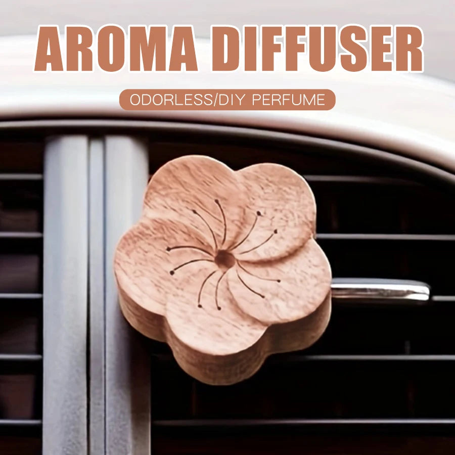 CowLost | product_id-diy-wooden-flower-car-air-freshener-vent-clip-diffuser-no-perfume |1