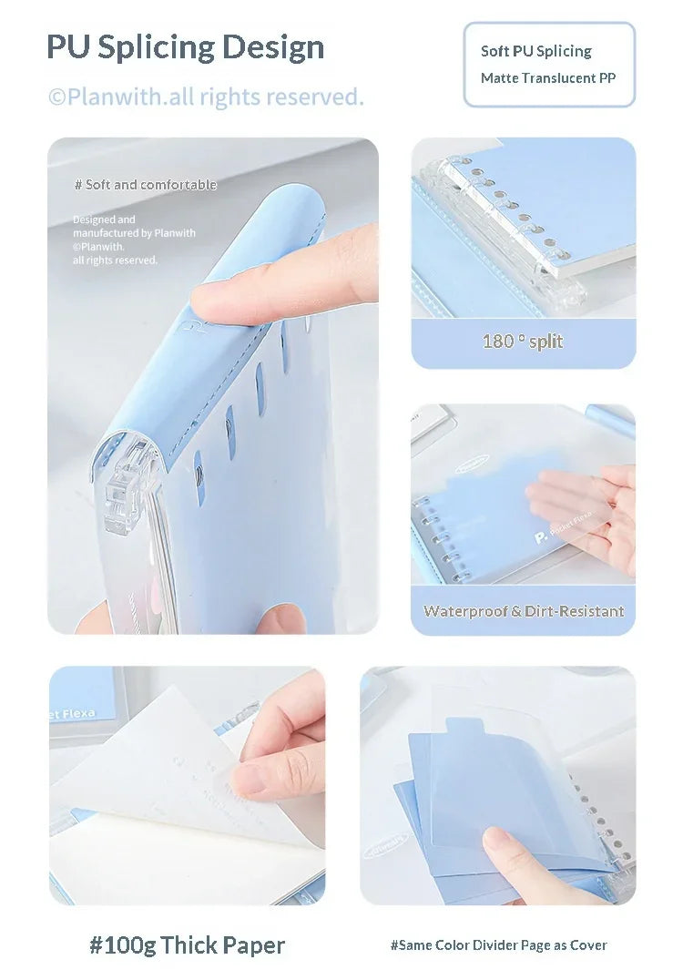 CowLost | product_id-planwith-b7-softcover-loose-leaf-notebook-refillable-pocket-binder-for-homework-journal-and-mistake-correction |13