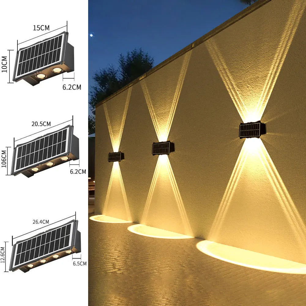 CowLost | product_id-solar-waterproof-led-wall-light-outdoor-high-brightness-up-down-garden-light |3