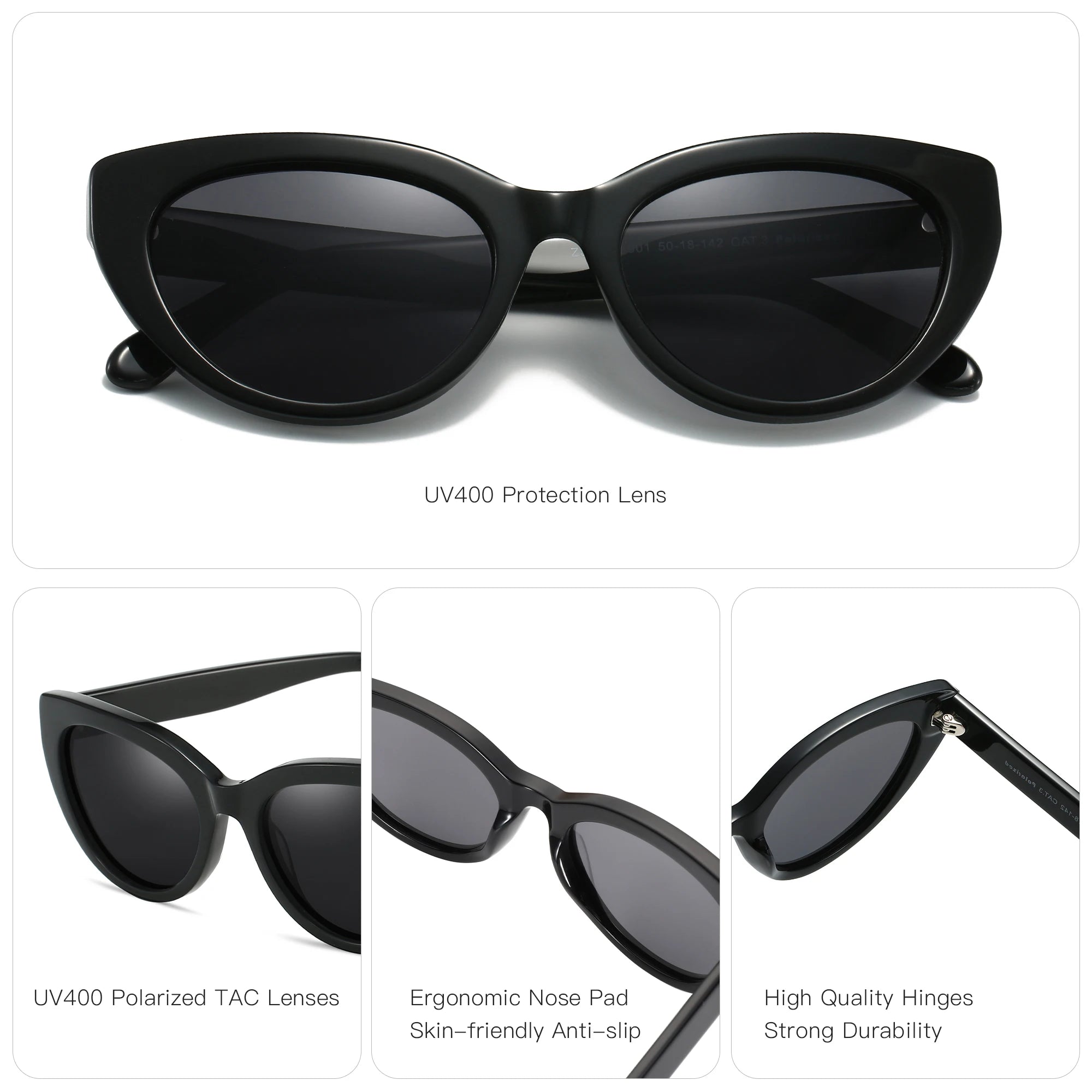 CowLost | zenottic-retro-cat-eye-polarized-sunglasses-handmade-acetate-uv400-protection |5