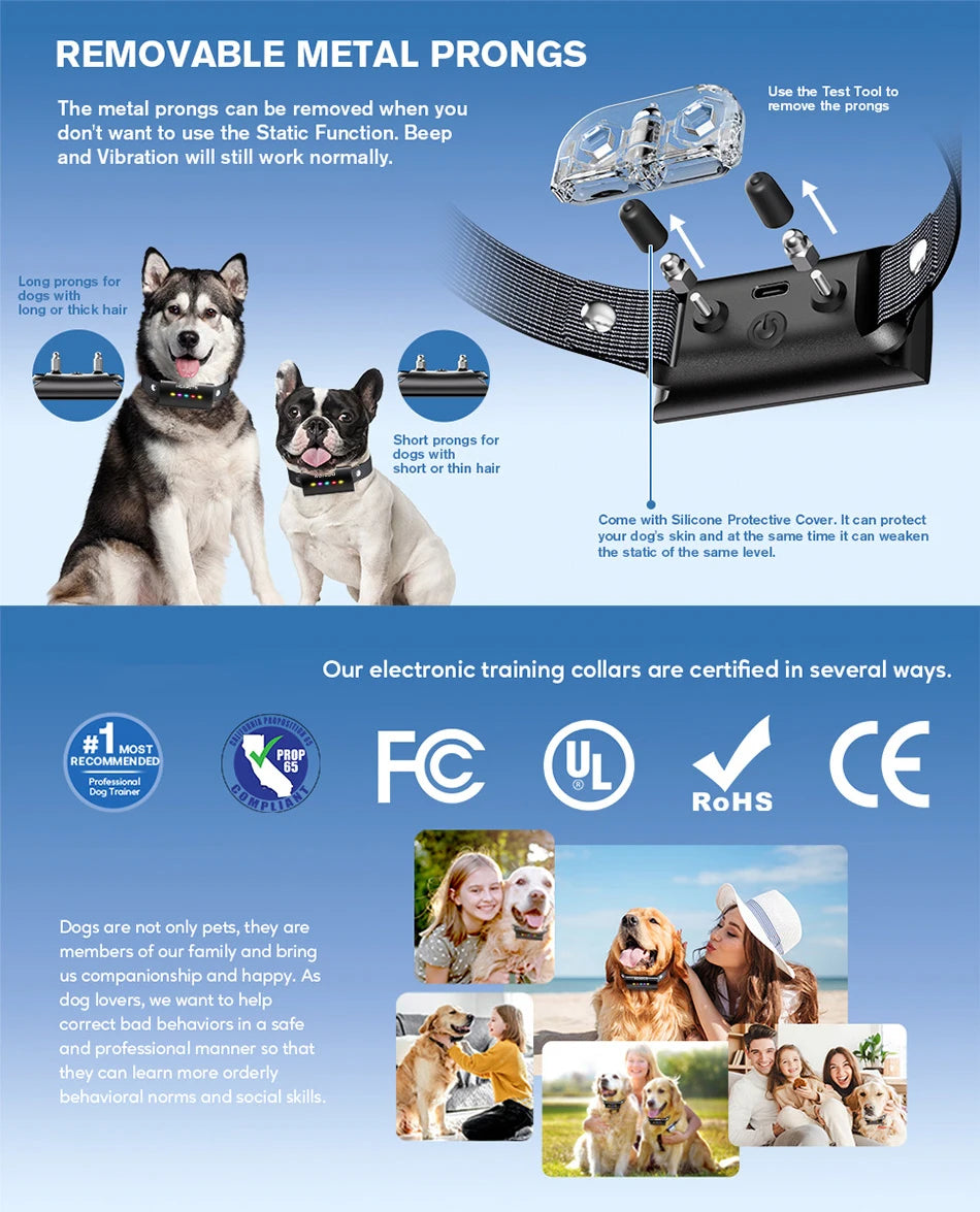 CowLost | dog-diapers-rojeco-waterproof-dog-training-collar-with-1600ft-remote-control |9