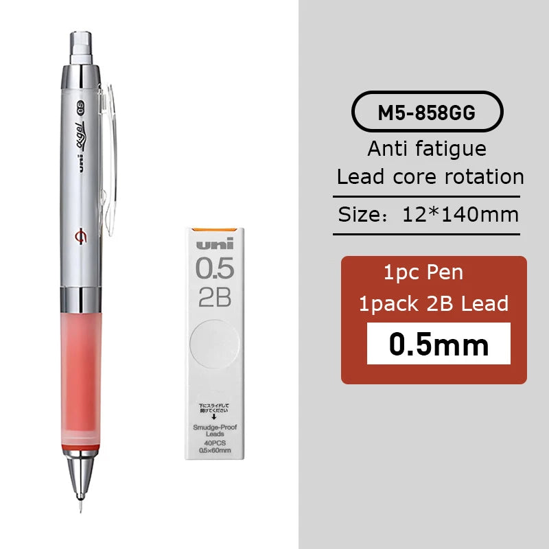 CowLost | product_id-japanese-uni-m5-858gg-kuru-toga-0-5mm-mechanical-pencil-soft-grip-smooth-writing |10