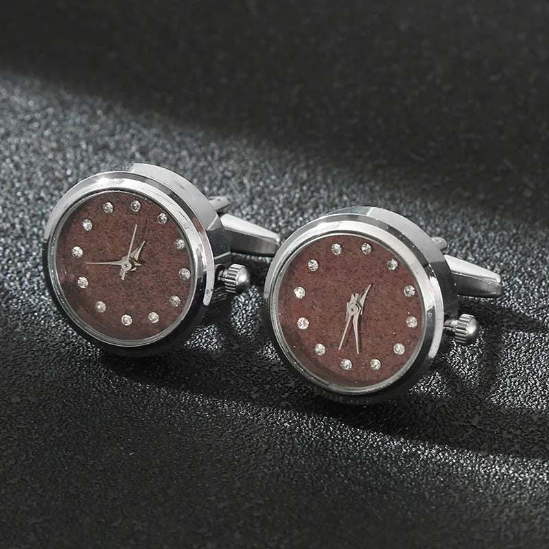 CowLost | luxury-cufflinks-watch-rotatable-electronic-functional-buckle-business |33