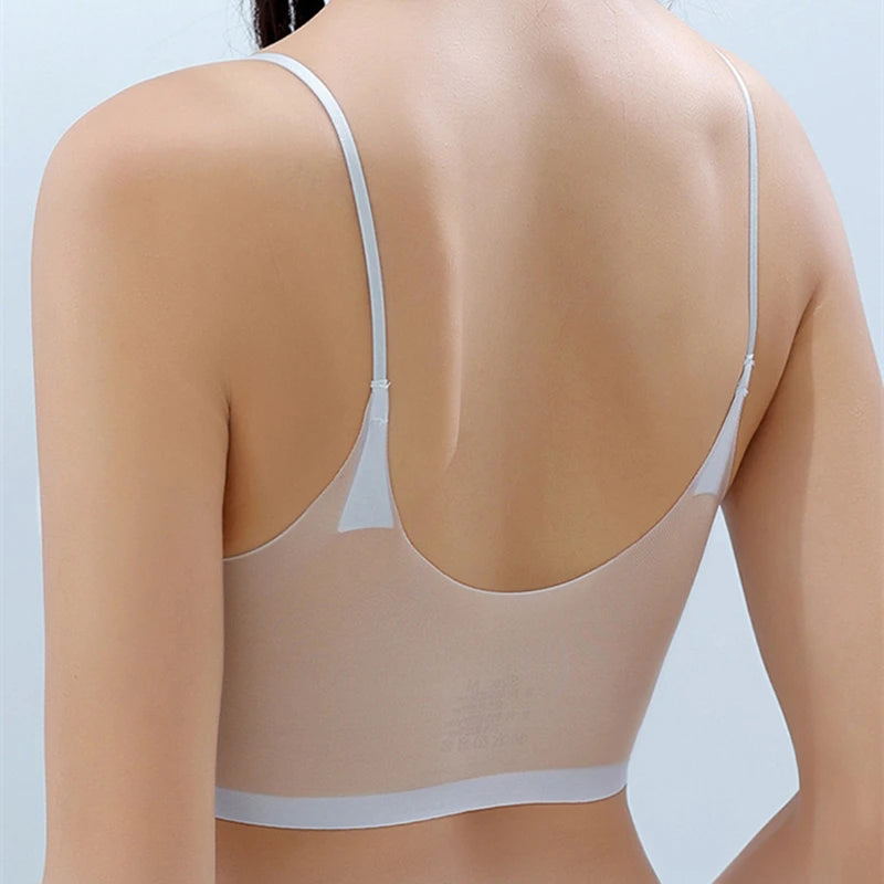 CowLost | product_id-ultra-thin-ice-silk-seamless-breathable-womens-sleep-bra-with-sling-back-design |5