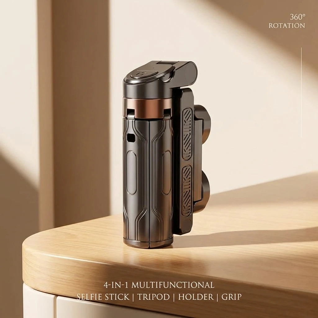 CowLost | super-mini-portable-selfie-stick-bluetooth-remote-versatile-integrated-design-phone-holder-for-live-broadcasts |3