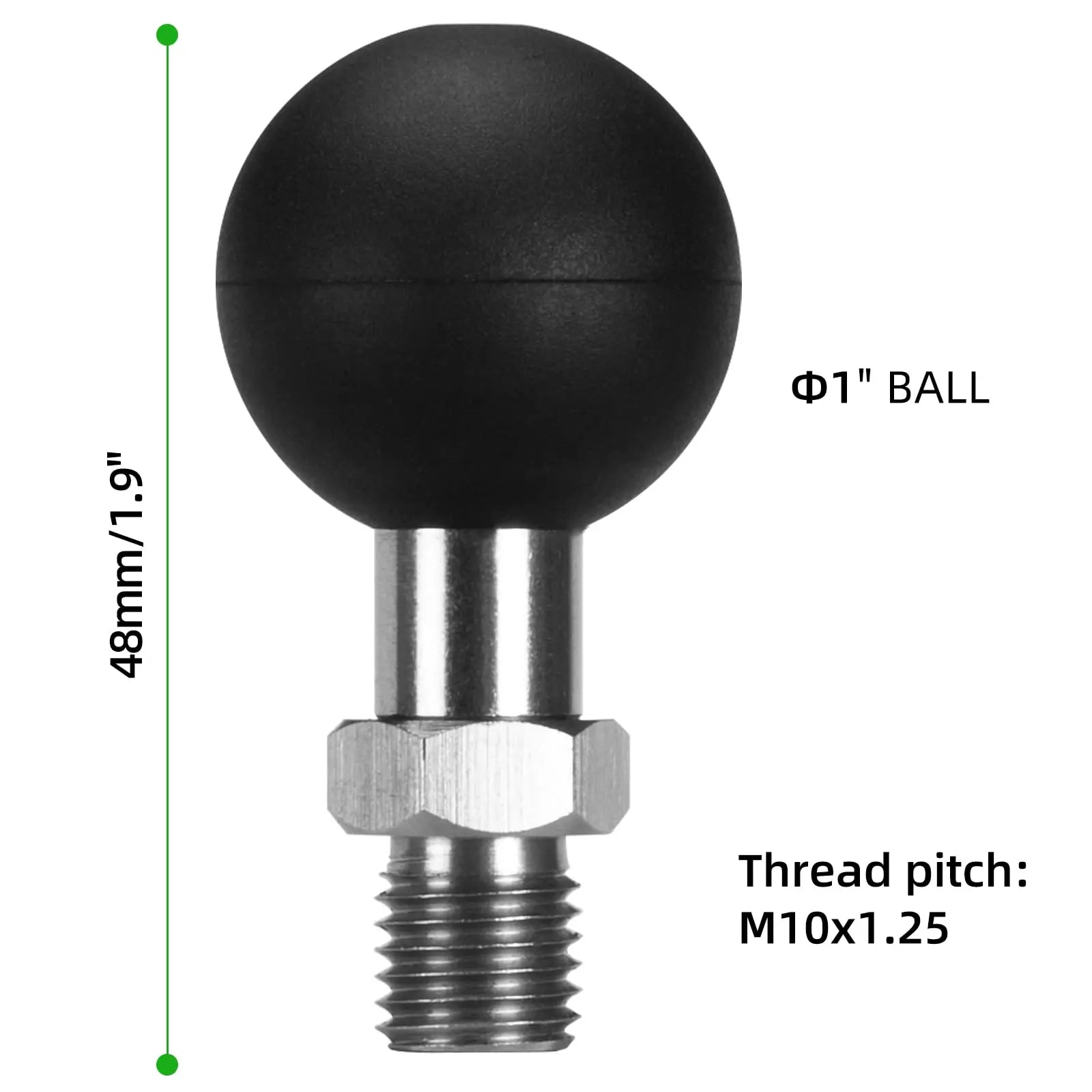 CowLost | ram-product_id-fanaue-1-ball-mount-adapter-m8-m10x1-25-motorcycle-phone-holder-for-ram-mounts |14