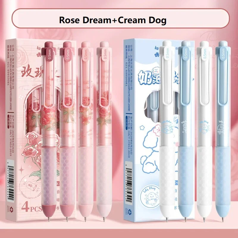 CowLost | product_id-fragrance-gel-pens-0-5mm-black-ink-rose-dog-coffee-assorted-colors-smudge-proof-comfortable-grip-for-study-and-homework |22