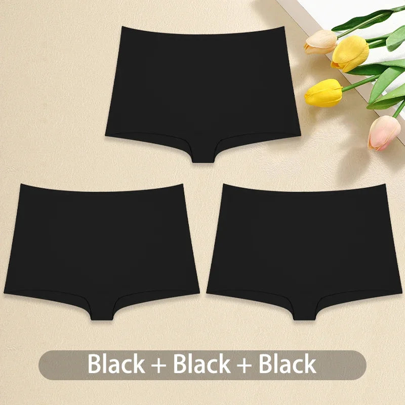 CowLost | activewear-pants-3pcs-women-cotton-low-rise-boyshort-panties-set-sexy-seamless |15