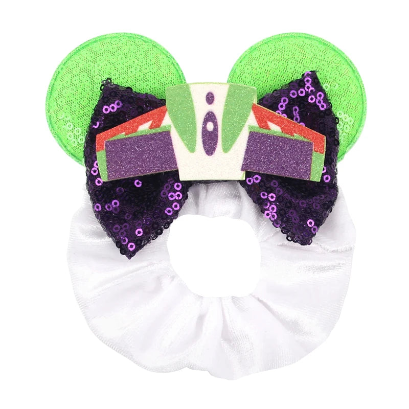 CowLost | cute-disney-castle-fireworks-balloons-hair-scrunchies-velvet-hairband-for-girls |50