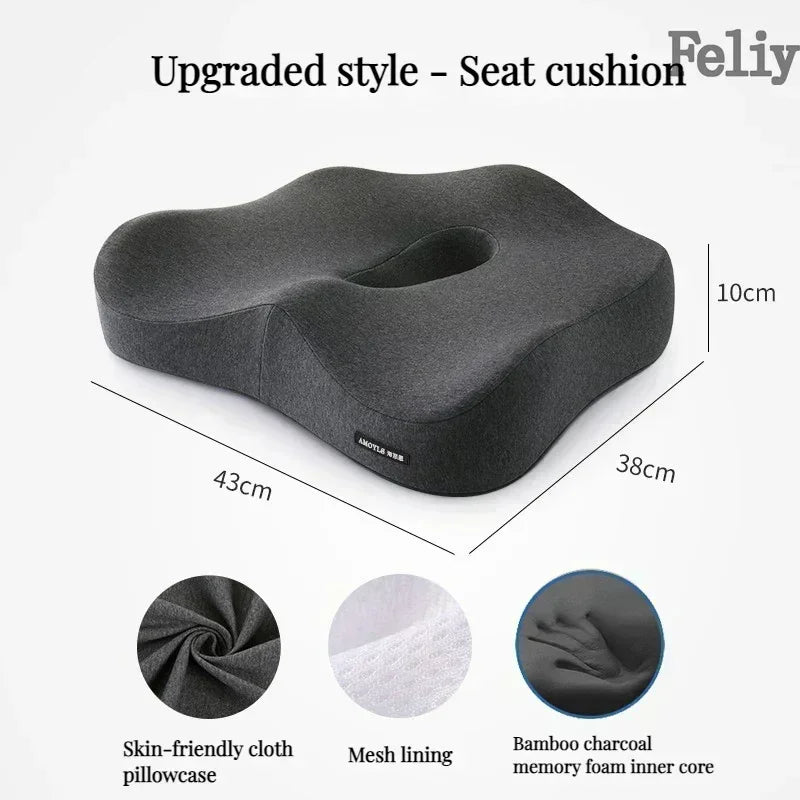 CowLost | memory-foam-office-chair-cushion-car-seat-support |31