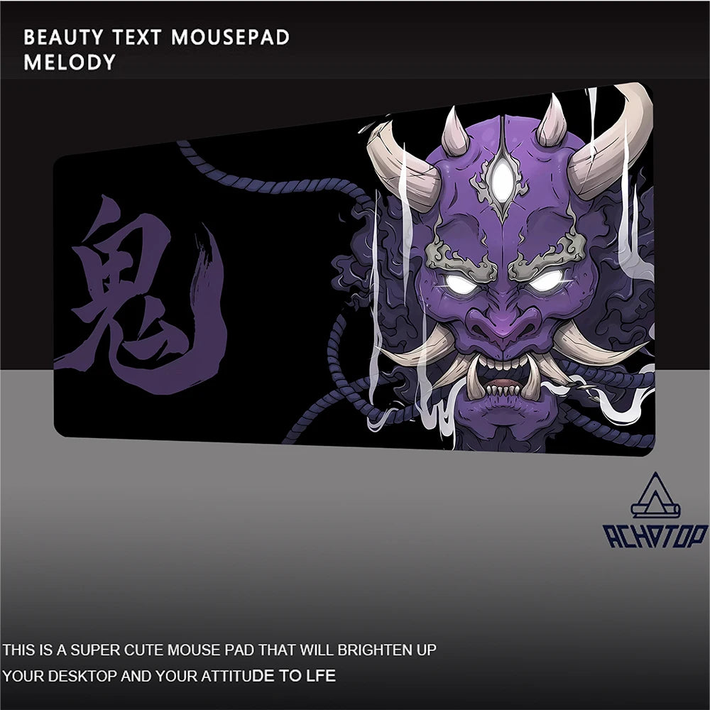 CowLost | uncategorized-japanese-style-oni-large-gaming-mousepad-900x400mm |22