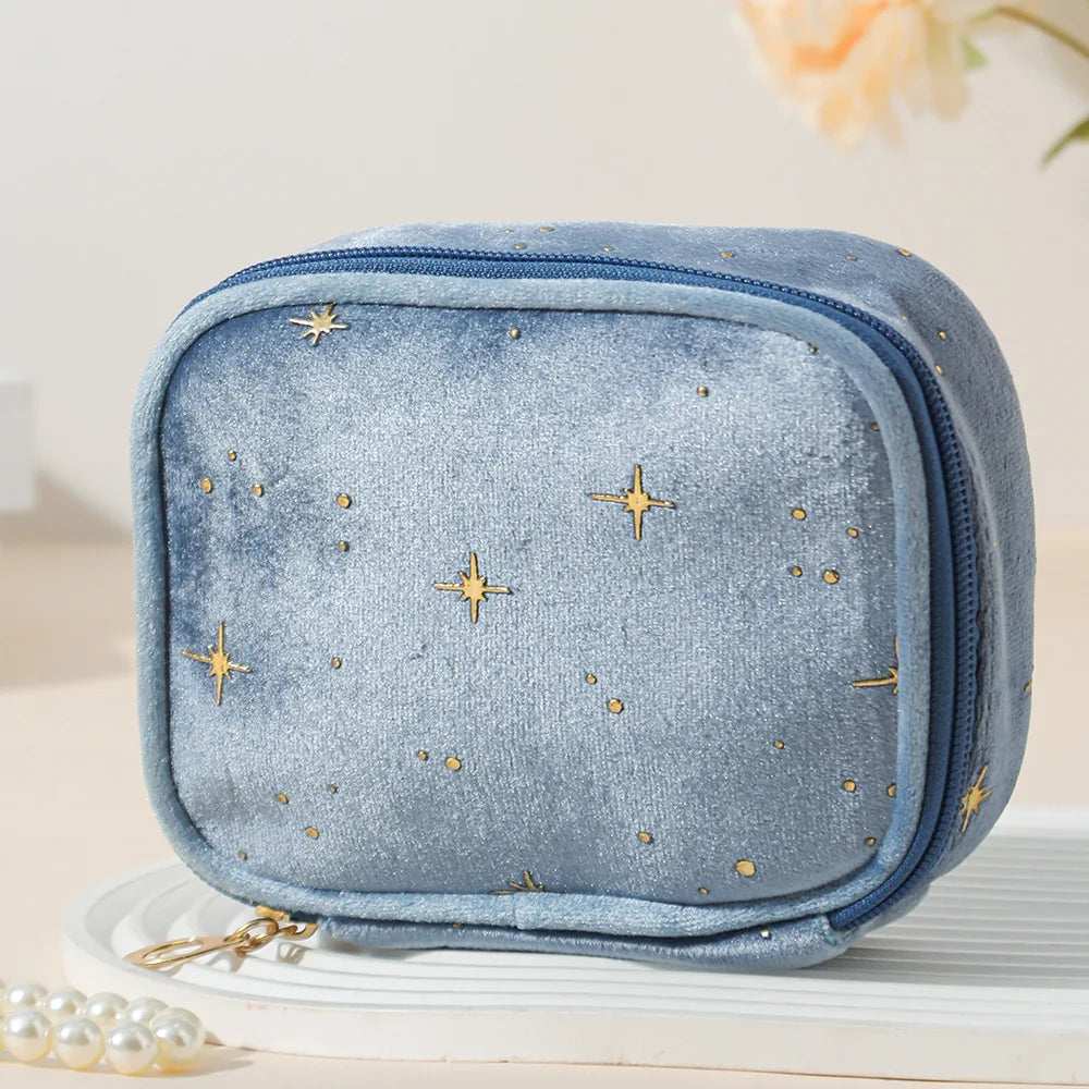 CowLost | mini-cute-square-cosmetic-bag-women-portable-earphones-lipstick-sanitary-napkins-storage-pouch |7