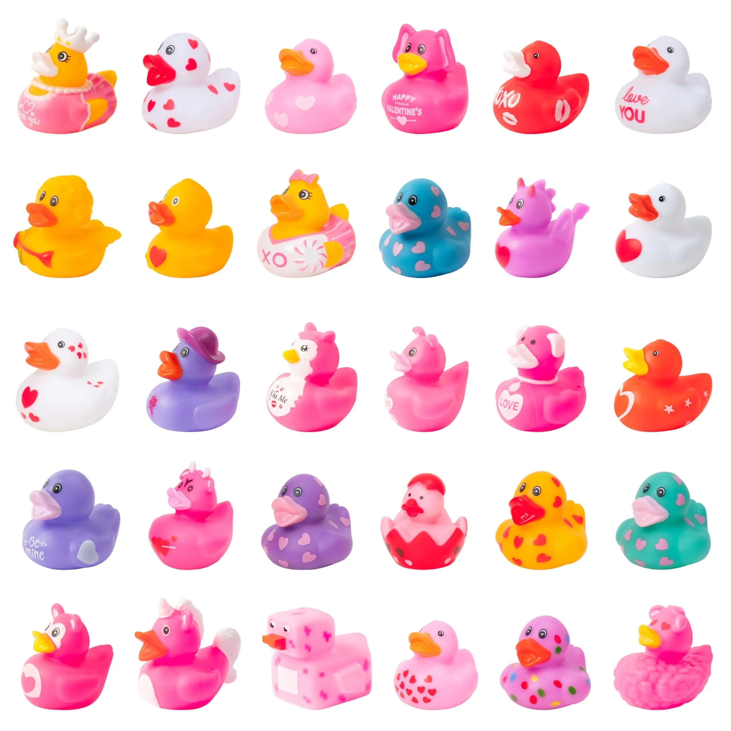 CowLost | product_id-6-12-24pcs-valentines-mini-rubber-duck-bath-toys-for-kids-2-16 |1